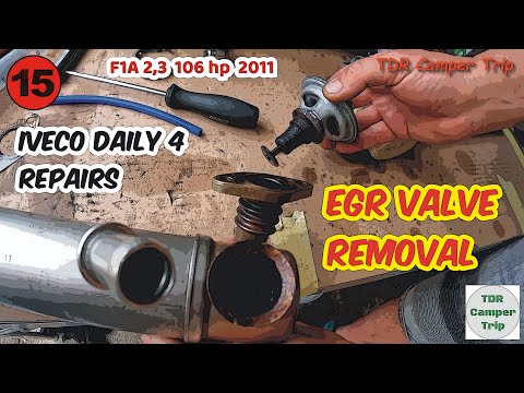 IVECO Daily IV, F1A 2,3 - How to remove the EGR valve without removing the engine or gearbox