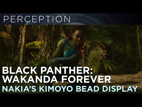 Nakia's Kimoyo Bead Wrist UI and Drone HUD