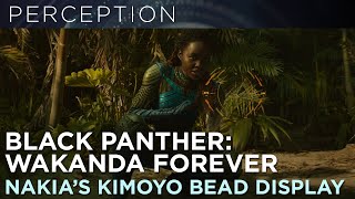 Nakia's Kimoyo Bead Wrist UI and Drone HUD