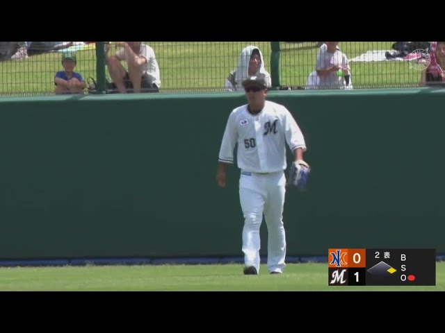 【ファーム】大きな打球に追いついた!! マリーンズ・愛斗 投手を助けるファインプレー!! 2024年6月29日 千葉ロッテマリーンズ 対 オイシックス新潟アルビレックスBC
