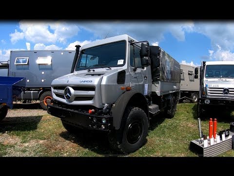 MERCEDES BENZ UNIMOG U4023 TRUCK SILVER COLOUR WALKAROUND