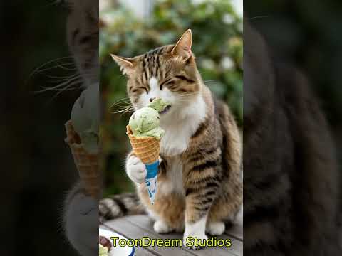 Purr-fect Treat: A Cat's Ice Cream Adventure