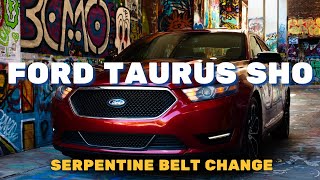 How To Replace Serpentine Belt on a Ford Taurus SHO [Garage Buds Team Video]