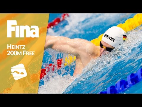 Heintz claims gold in men's 200m freestyle