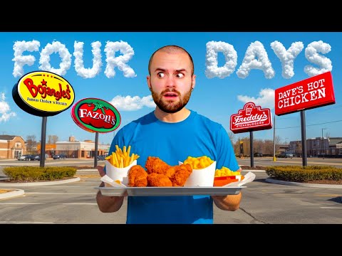 I ate at Fast Food Restaurants I've NEVER been to for 4 DAYS