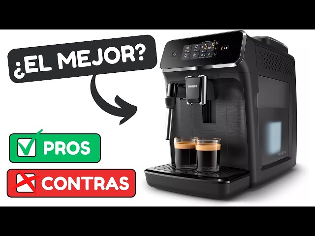Vídeo relacionado con Philips Serie 2200 Cafetera Espresso Automática - 2 Cafés, Pantalla Táctil, Espumador de Leche Clásico, Molinillo Cerámico, Negro Mate (EP2220/10)