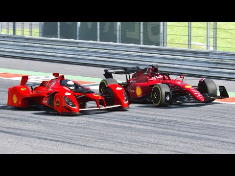 Ferrari F1 2022 vs Ferrari X2010 SHELL - Monza GP