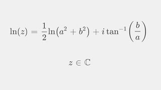 The natural logarithm of a complex number ft. Math made Easy