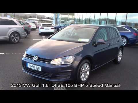 CMG VW SLIGO: 131SO989 VW Golf 1.6TDI SE 105BHP 5 Speed Manual