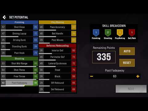 My build ON NBA 2K22 mobile Arcade edition