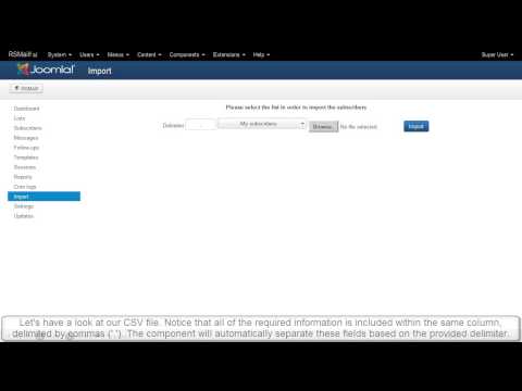 Ep. 41: How to import RSMail! subscribers from a CSV file