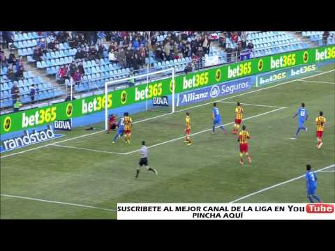 Getafe vs FC Barcelona 1-0 Gol Escudero Jornada 17 2013/2014 - AllGoalsLFP