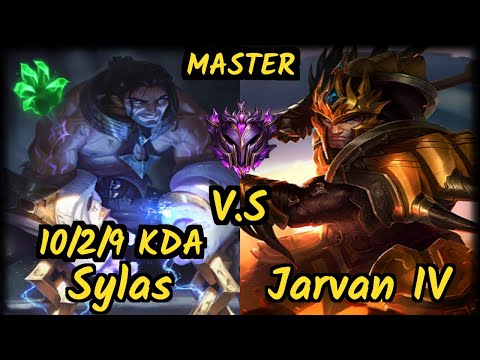 BioPanther (SYLAS) vs JARVAN IV - 10/2/9 KDA TOP GAMEPLAY - OC Ranked MASTER