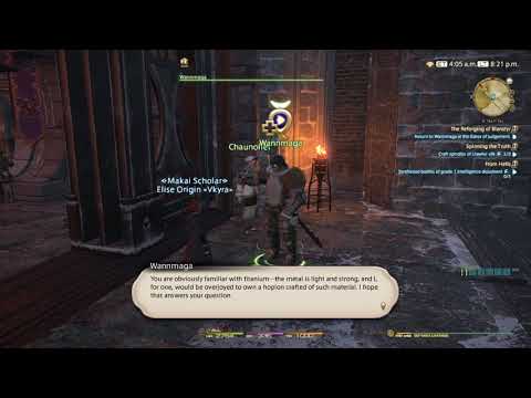 FINAL FANTASY XIV DoH Class Quest: The Reforging of Blanstyr [Lv 58 ARM]
