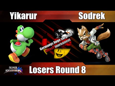 Ghsst - Yikarur (Yoshi) Vs. Sodrek (Fox) - Losers Round 8 - Smash 4