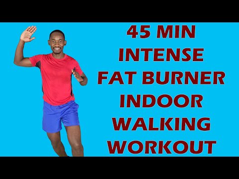 45 Minute Intense Running Workout at Home for Slimming 400 Calories