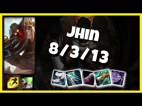 Jhin Bot Lane 10.25 Challenger Gameplay Replay S11 (8/3/13) - BR