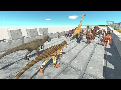 Escape from Megalosaurus & Yutyrannus - Animal Revolt Battle Simulator