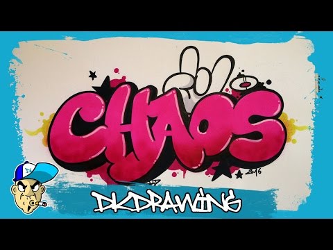 Graffiti Tutorial - How to draw chaos graffiti bubble...