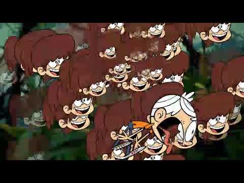 N For Tsunami On Lynn Loud And Run Lincoln Loud In Bangkok Camera On Letter N Face (UNFINISHED)