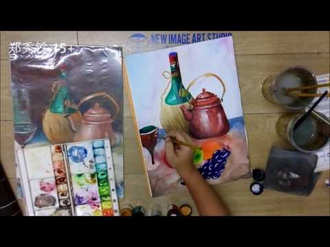 Still life- tutorial for 15-18year old students