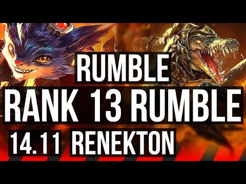 RUMBLE vs RENEKTON (TOP) | 6/3/10, Rank 13 Rumble | KR Challenger | 14.11