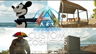 HOW TO GET CUSTOM COSMETICS (SKINS) IN ARK SURVIVAL ASCENDED GUIDE