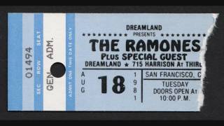 Ramones - Dreamland (San Francisco, California 18-8-1981)