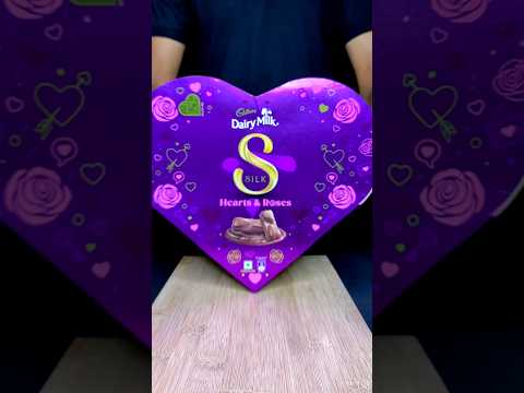 DairyMilk Silk Hearts & Roses Milkshake ASMR #shorts