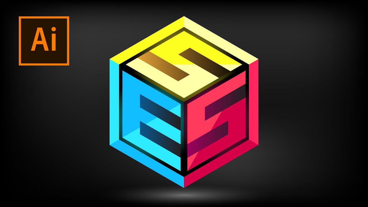 Cube and Polygon Logo Design Tutorial IN Adobe Illustrator cc 2020 | How to Make Cube Logo