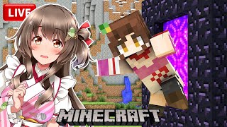 【マイクラ】ネザーガチャ！色んな場所の荒廃したポータルからネザーに行って冒険してみる【Minecraft 生放送】