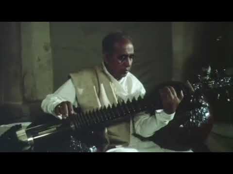 Ustad Zia Mohiuddin Dagar Playing Rudra Veena in Kumar Shahani's Film Khayal Gatha