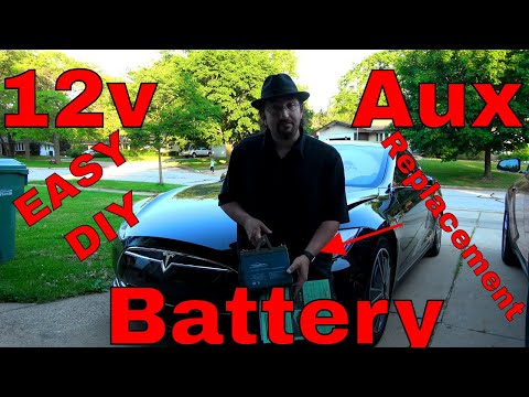 Tesla Model S 12v Battery Replacement EASY PEASY 20 Minute! HOW TO