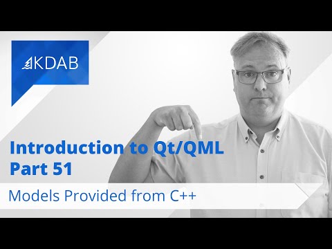 Introduction to Qt/QML (Part 51) - Models Provided from C++