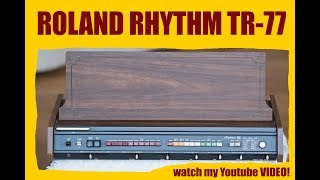 Video thumbnail for Roland TR-77 Roland Rhythm 77 Vintage Drumsynth (Quick Sales Demo) by Rob World