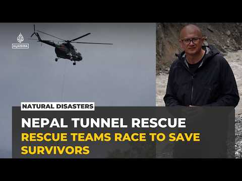 Nepal rescue teams race to reach possible survivors trapped in hydropower tunnels