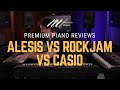 Alesis Melody 61 Vs RockJam RJ561 Vs Casio LK S250 61 Key Portable Keyboard Review Demo