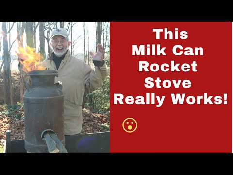 This Milk Can Rocket Stove Really Works!
