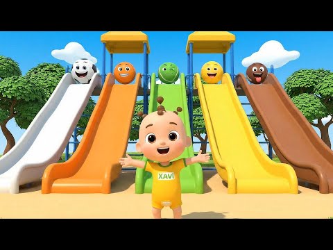 Learn Numbers & Colors with Sport Balls Names | Xavi and Anna Baby Songs & Nursery rhymes