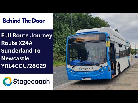 Behind The Door: Route X24A | YR14CGU/28029 - Stagecoach North East: Scania K270UB/ADL Enviro 300NG