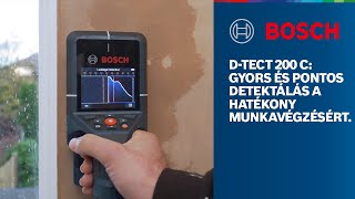 Bosch Professional D-TECT 200 C: Gyors és pontos detektálás a hatékony munkavégzésért