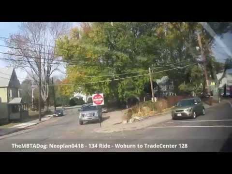 TheMBTADog: MBTA Bus 134 Ride - WELLINGTON to NORTH WOBURN via MEDFORD & WINCHESTER [Neoplan 0418]