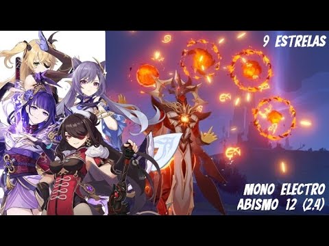 Genshin Impact - Abismo 2.4 - Andar 12 - Mono Electro