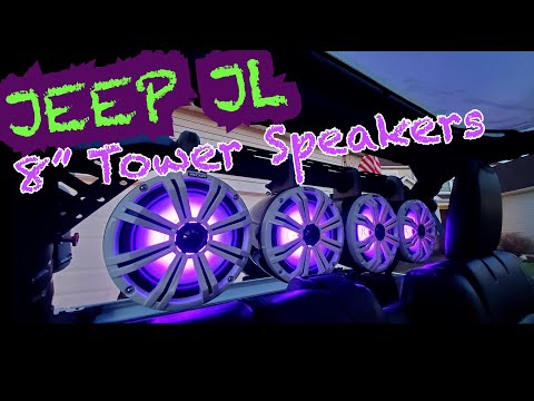 Jeep Wrangler JL Tower Speaker Installation From Kicker. Upgrade to Livin' Loud!