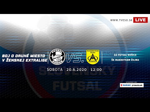 LIVE: OZ FUTSAL KOŠICE - ŠK MAKROTEAM ŽILINA, 20.6.2020