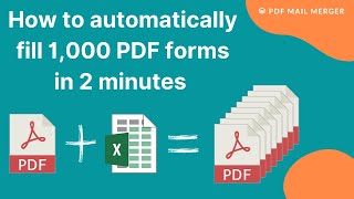 Automatically fill and send 1,000 PDF forms with Excel data [Step-by-step Guide 2024]