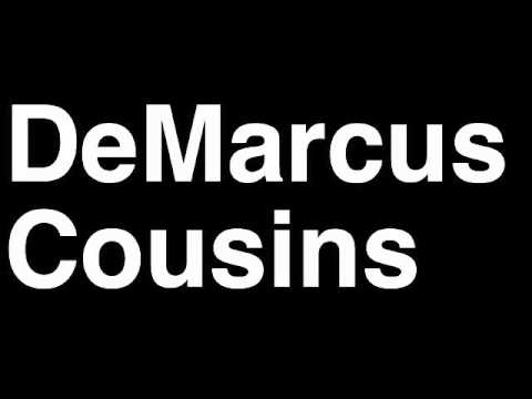 How to Pronounce DeMarcus Cousins Sacramento Kings NBA Basketball Slam Dunk Free Throw Shot