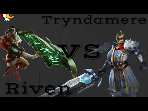 Tryndamere vs Riven - The GOLDEN Smurf!