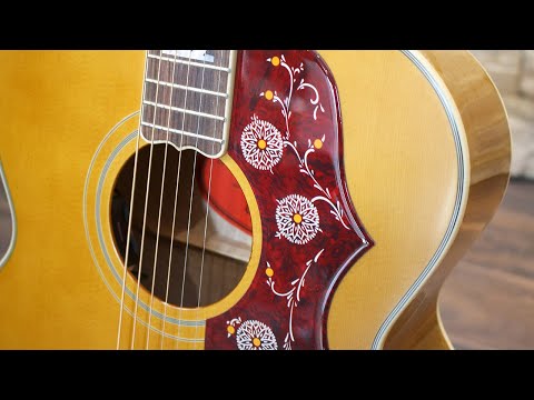 Обзор электроакустической гитары Epiphone J-200 Aged Antique Natural
