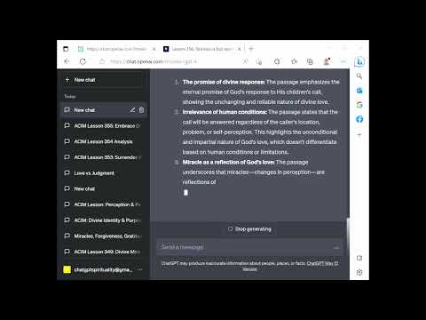 ChatGPT Spirituality ACIM Lesson 356 - Sickness is but another name for sin